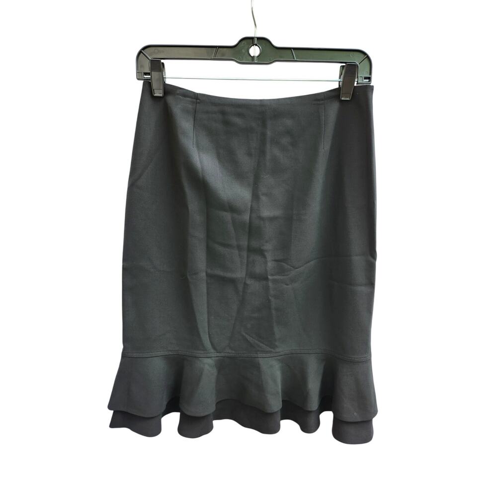 Dana Buchman Fit-and-Flare Flare Black Pencil Skirt Size 4